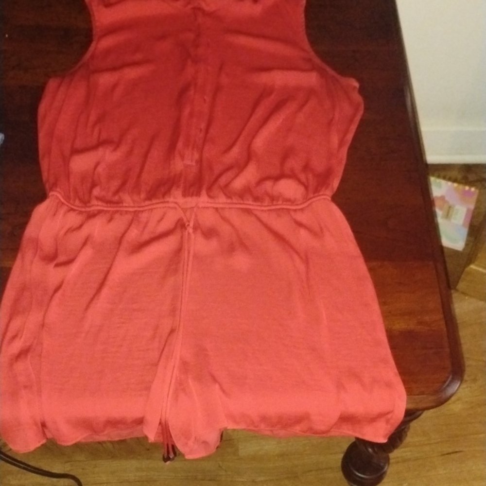 Sleeveless Red Romper